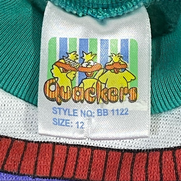 NWT Vintage QUACKERS Super Star Basketball Sweater Shirt; Toddler/ Infant Sz 12 - Picture 3 of 12